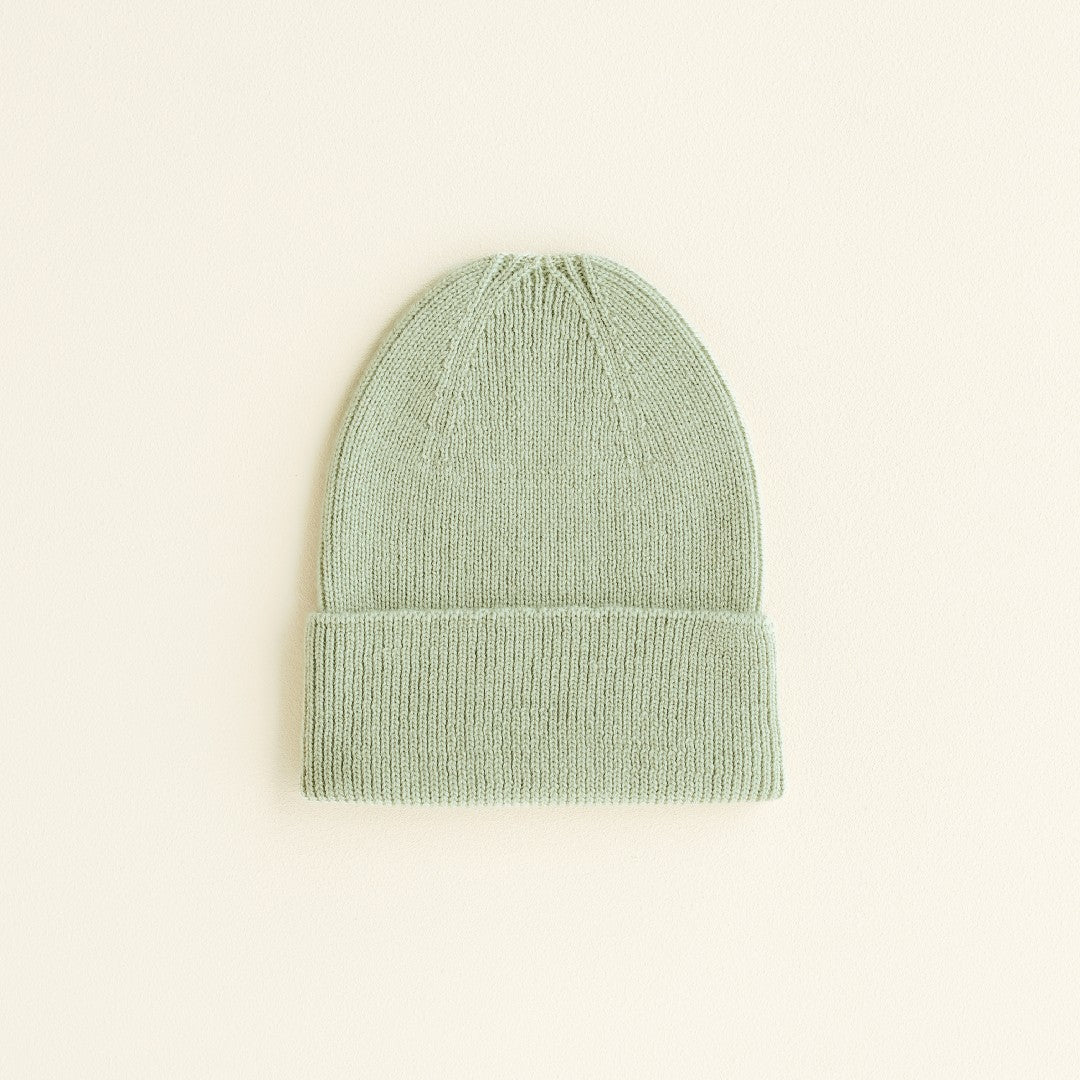 Hvid Beanie Fonzie Newborn Mint