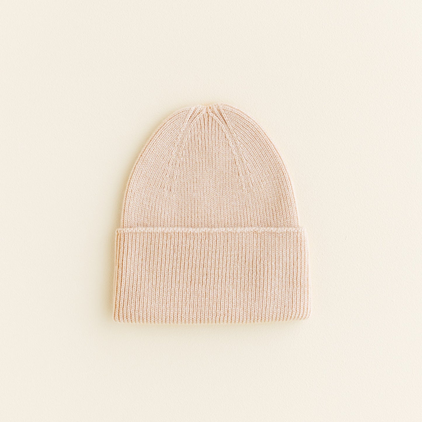 Hvid Beanie Fonzie Newborn Oat