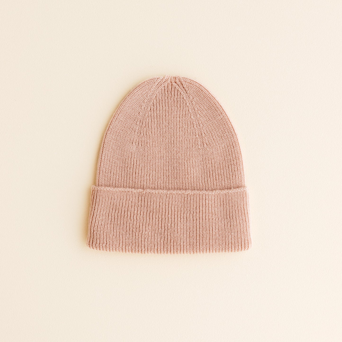 Hvid Beanie Fonzie Newborn Rose