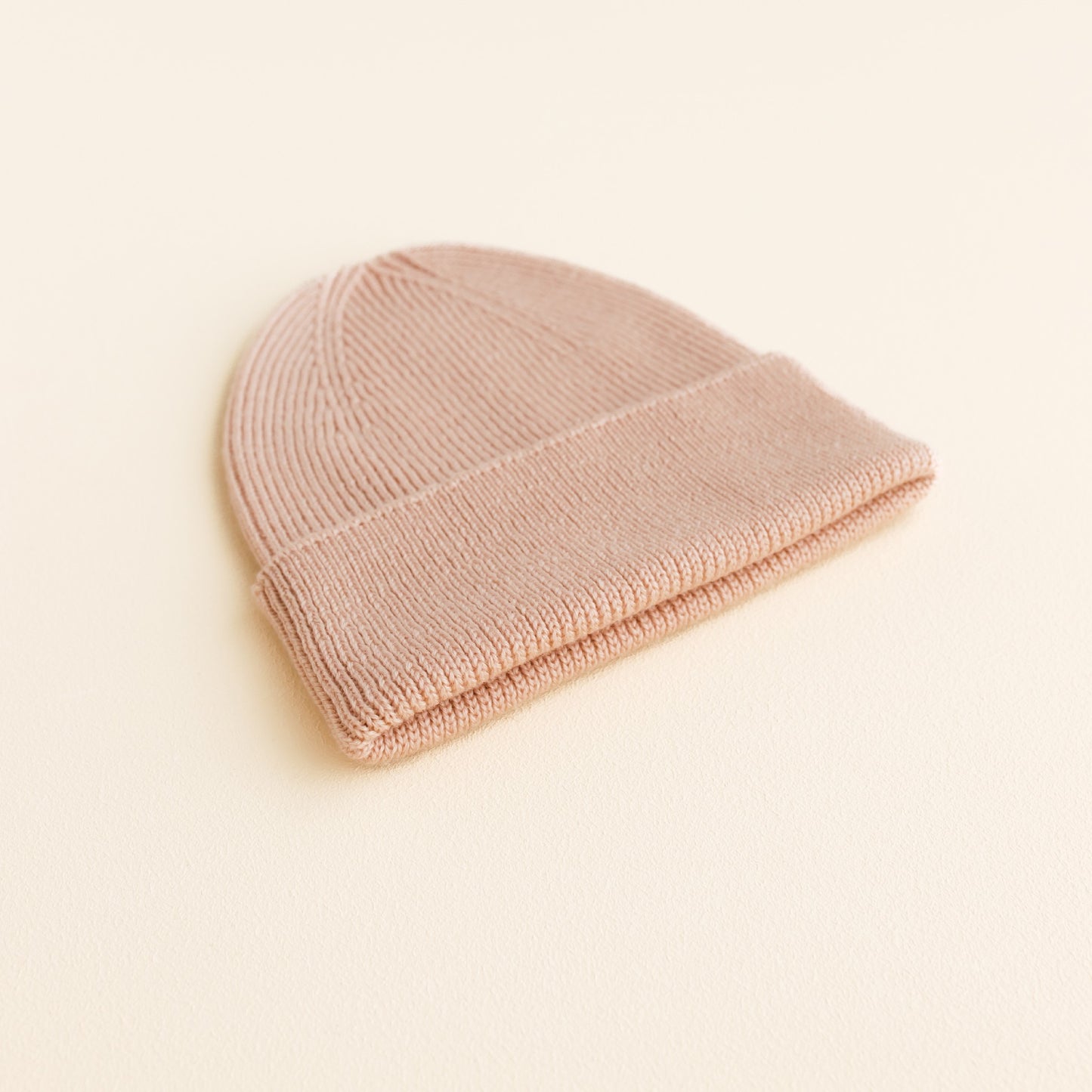 Hvid Beanie Fonzie Newborn Rose