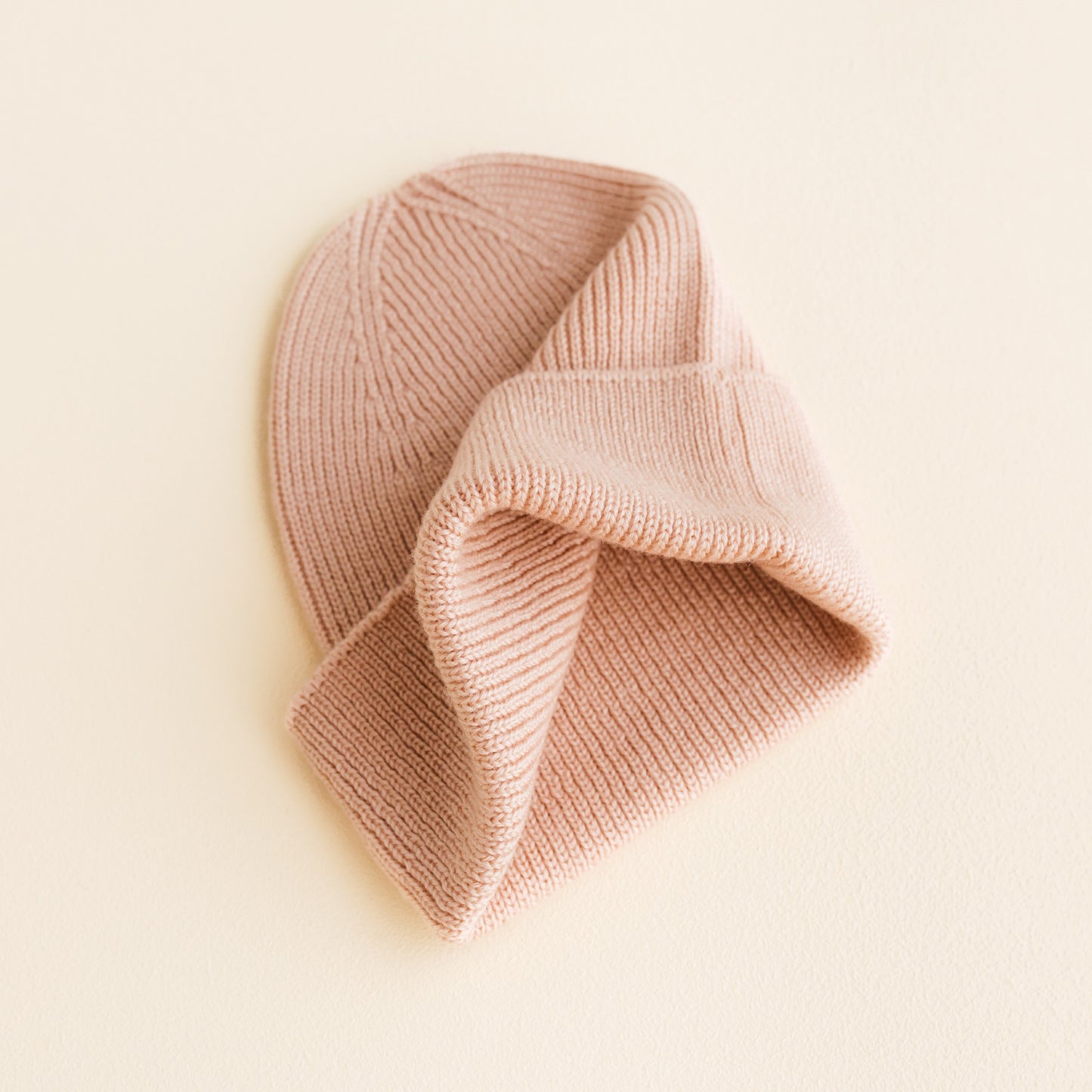 Hvid Beanie Fonzie Newborn Rose