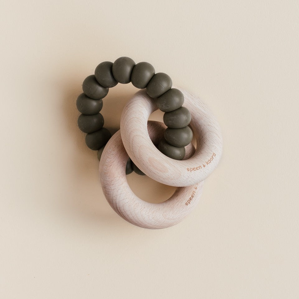 Speen en Koord Bijtring Robin Beukenhout Burnt Olive