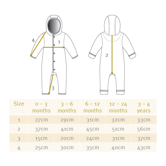 Disana Overall Gekookte Wol Grijs