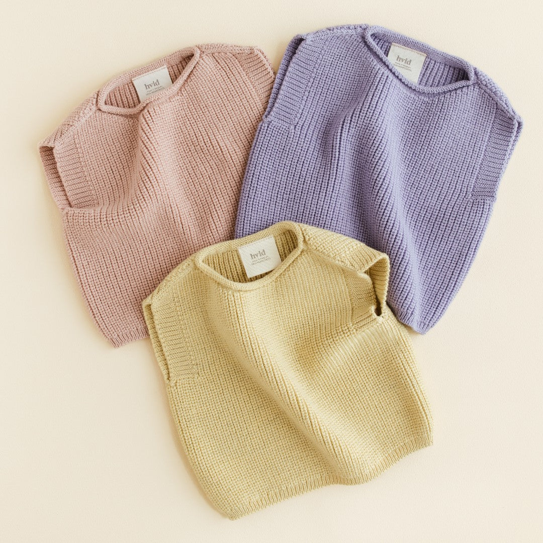 Hvid Vest Harvey Apricot Lilac en Light Yellow