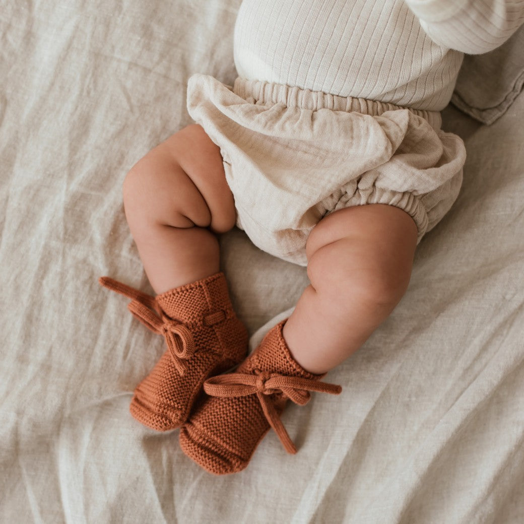 Hvid Baby Slofjes Brick