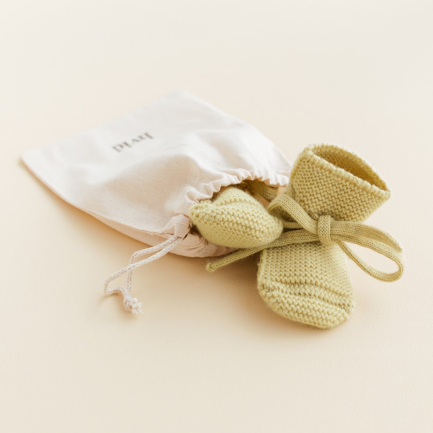 Hvid Baby Slofjes Light Yellow