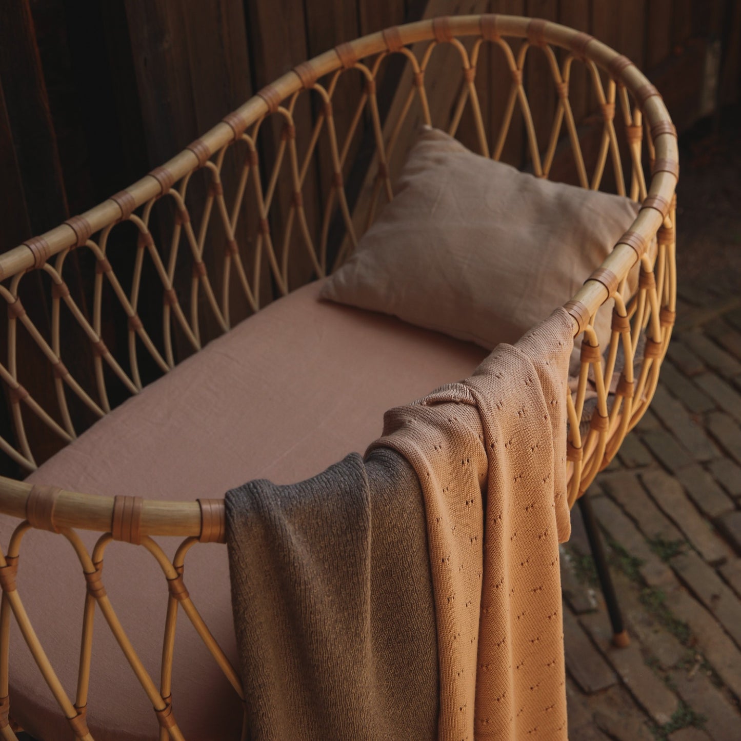 Hvid Deken Bibi Apricot 70x95cm