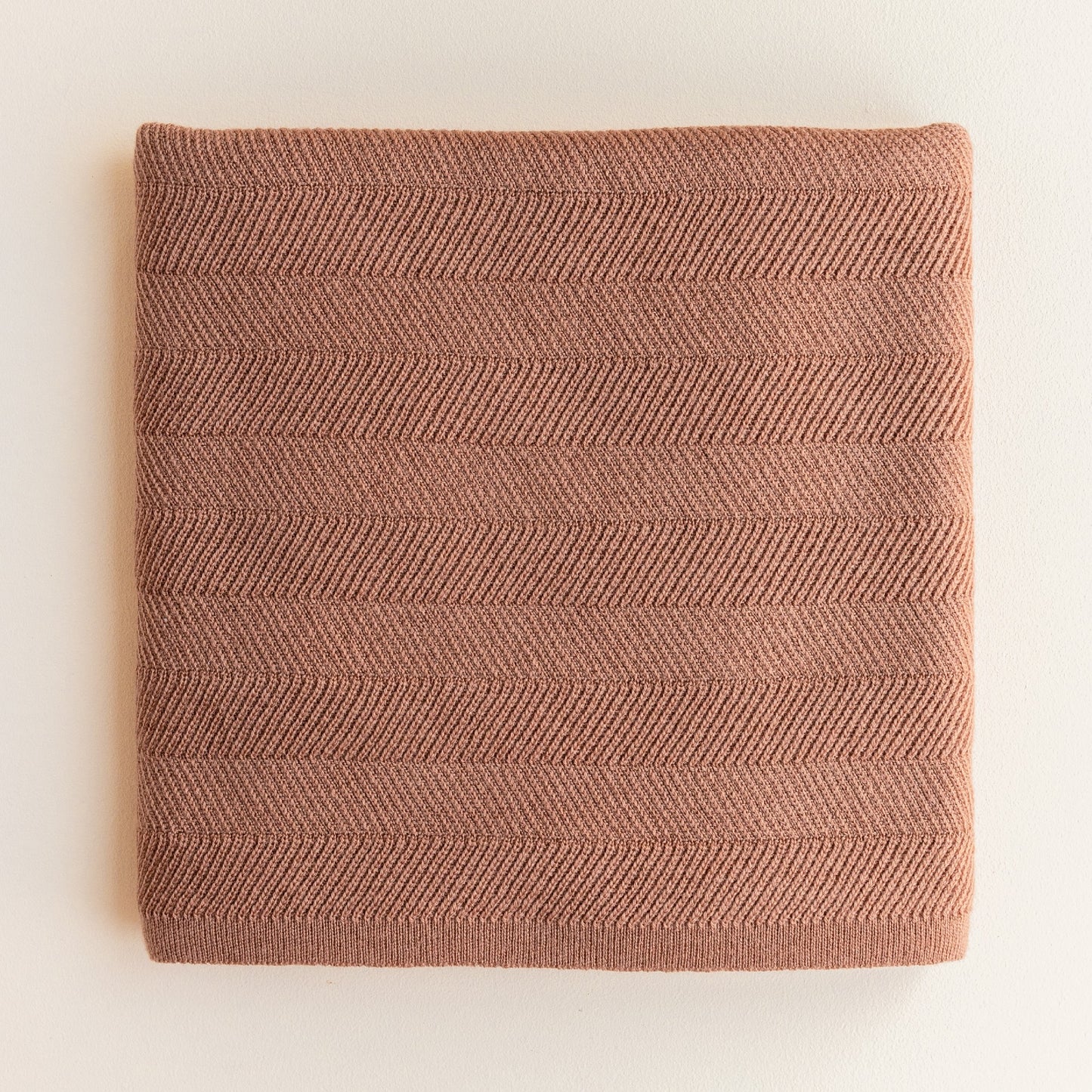 Hvid Deken Freddie Terracotta 70x100cm