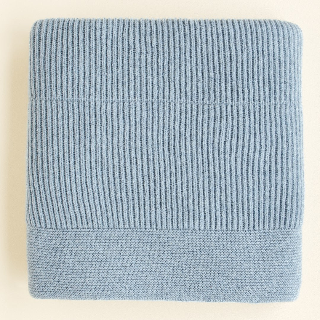 Hvid Deken Gaston Frost Blue 100x140cm