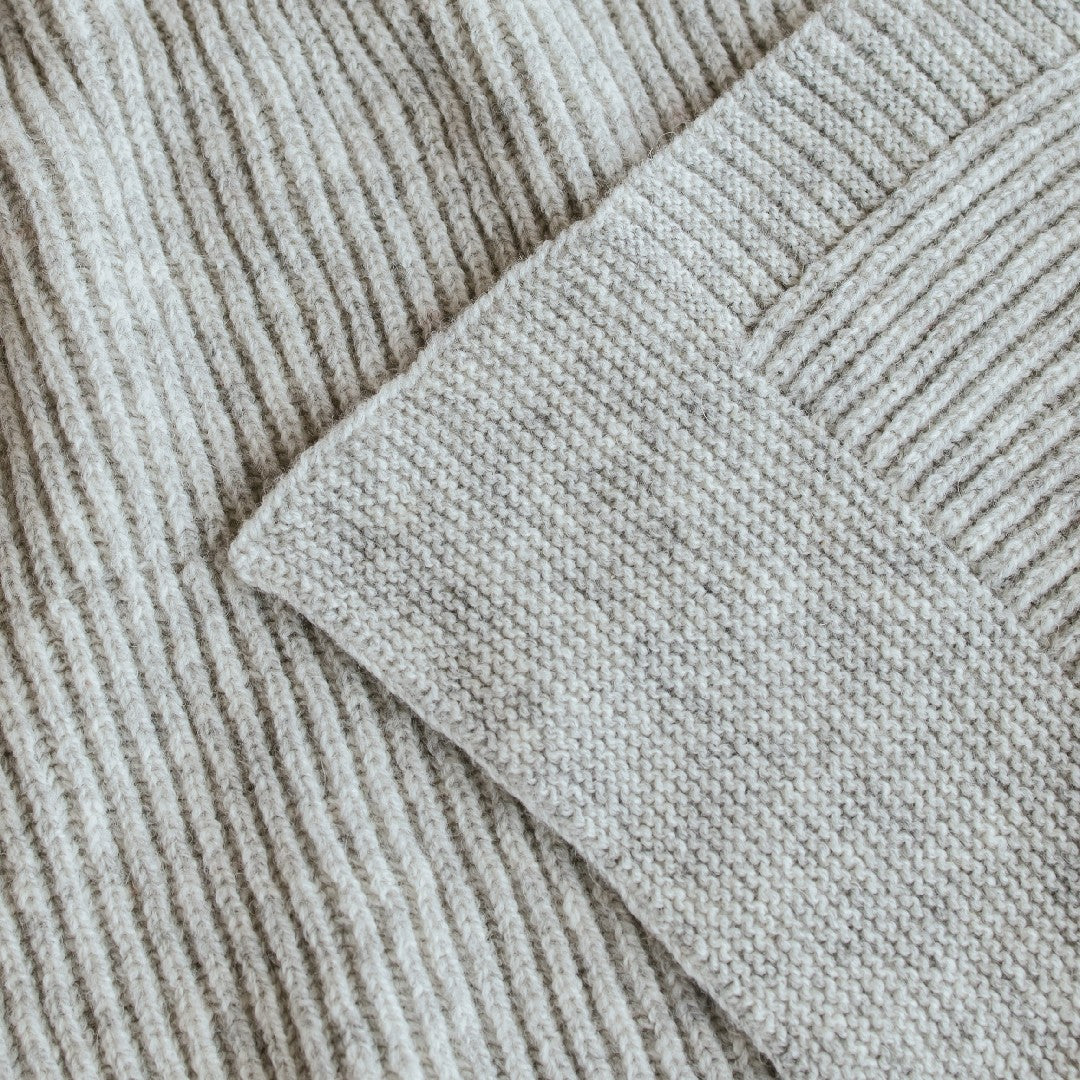 Hvid Deken Gaston Soft Grey 100x140cm