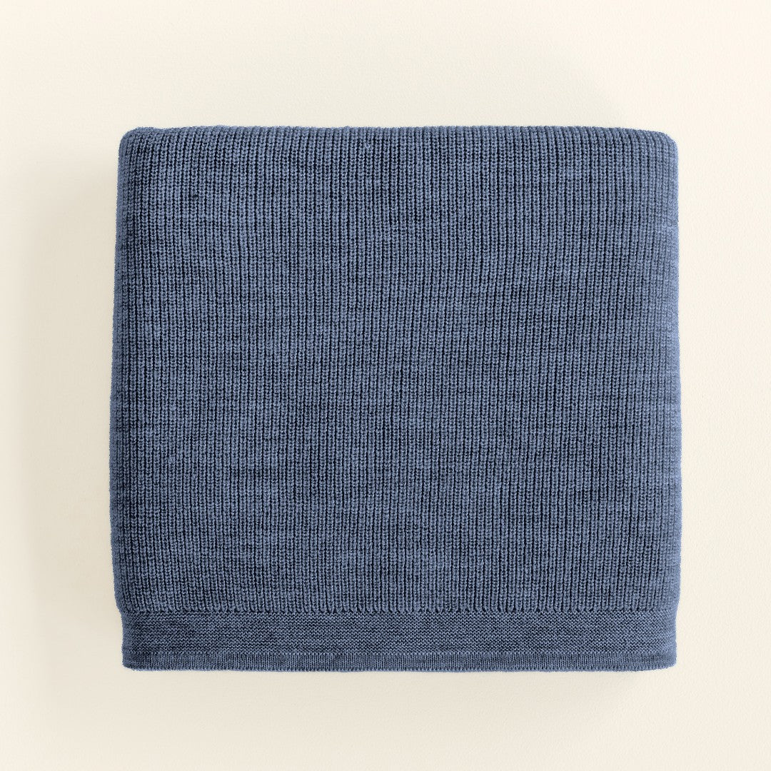 Hvid Deken Felix Denim 70x95cm