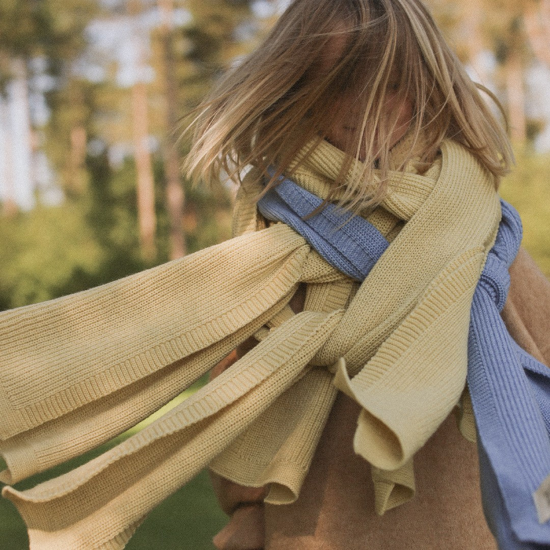 Hvid Sjaal Gustave Light Yellow