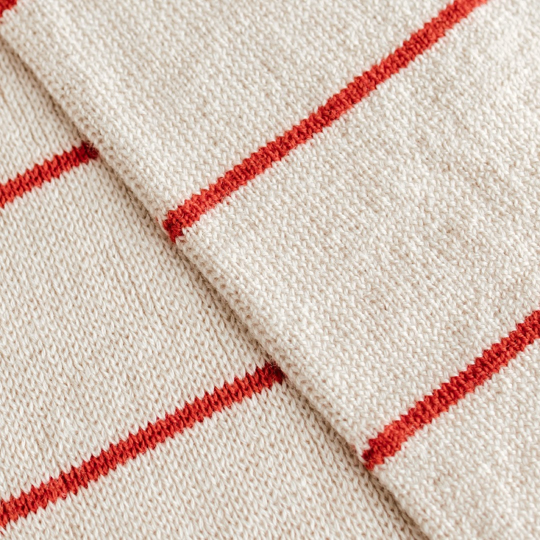 Hvid Sjaal Igor Cream Red