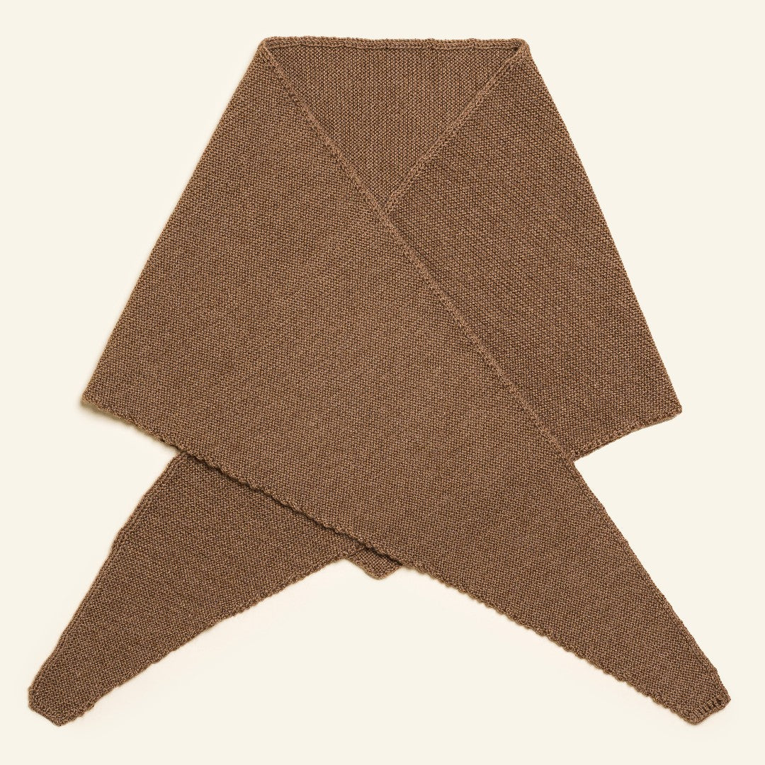 Hvid Sjaal Josephina Mocha