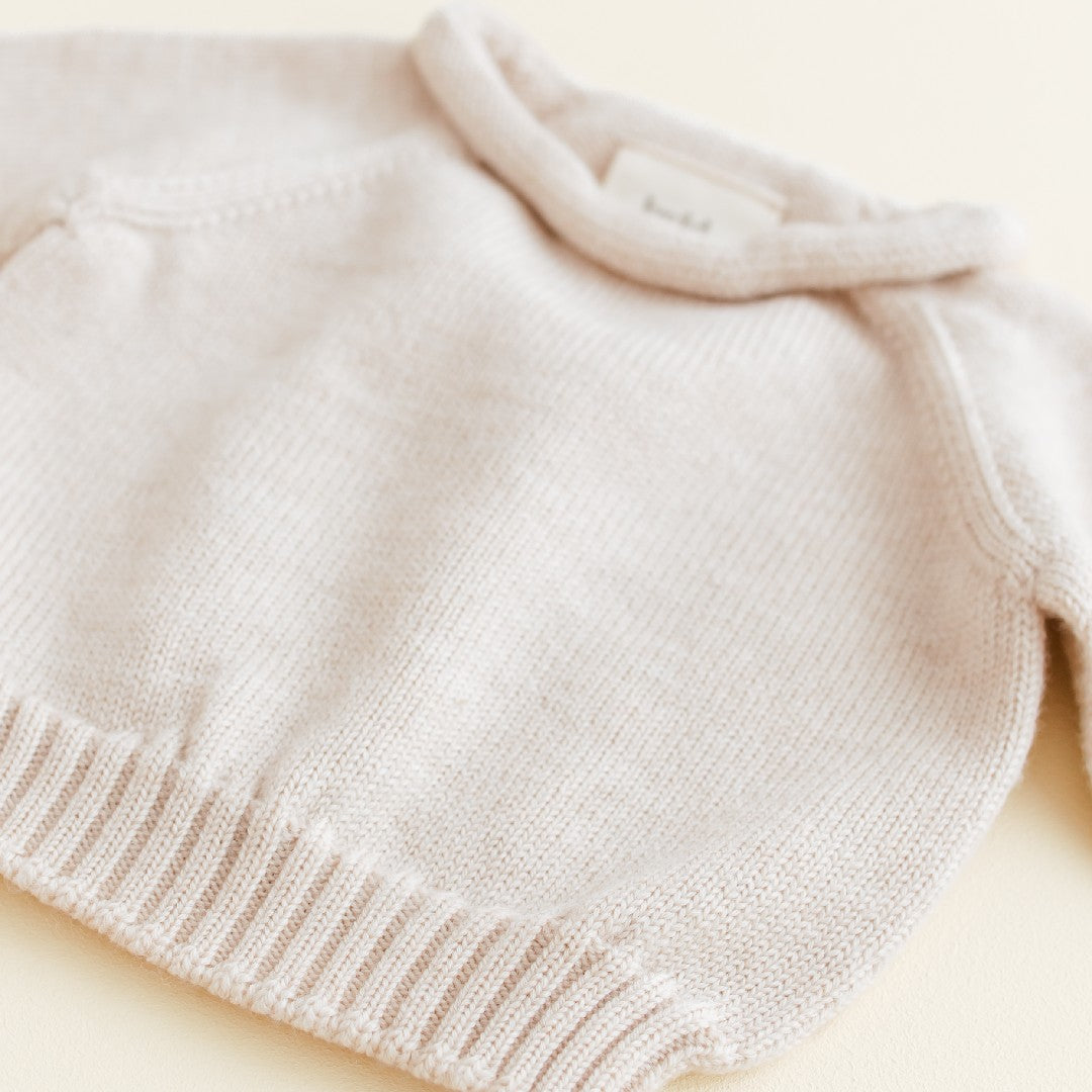 Hvid Sweater Georgette Cream