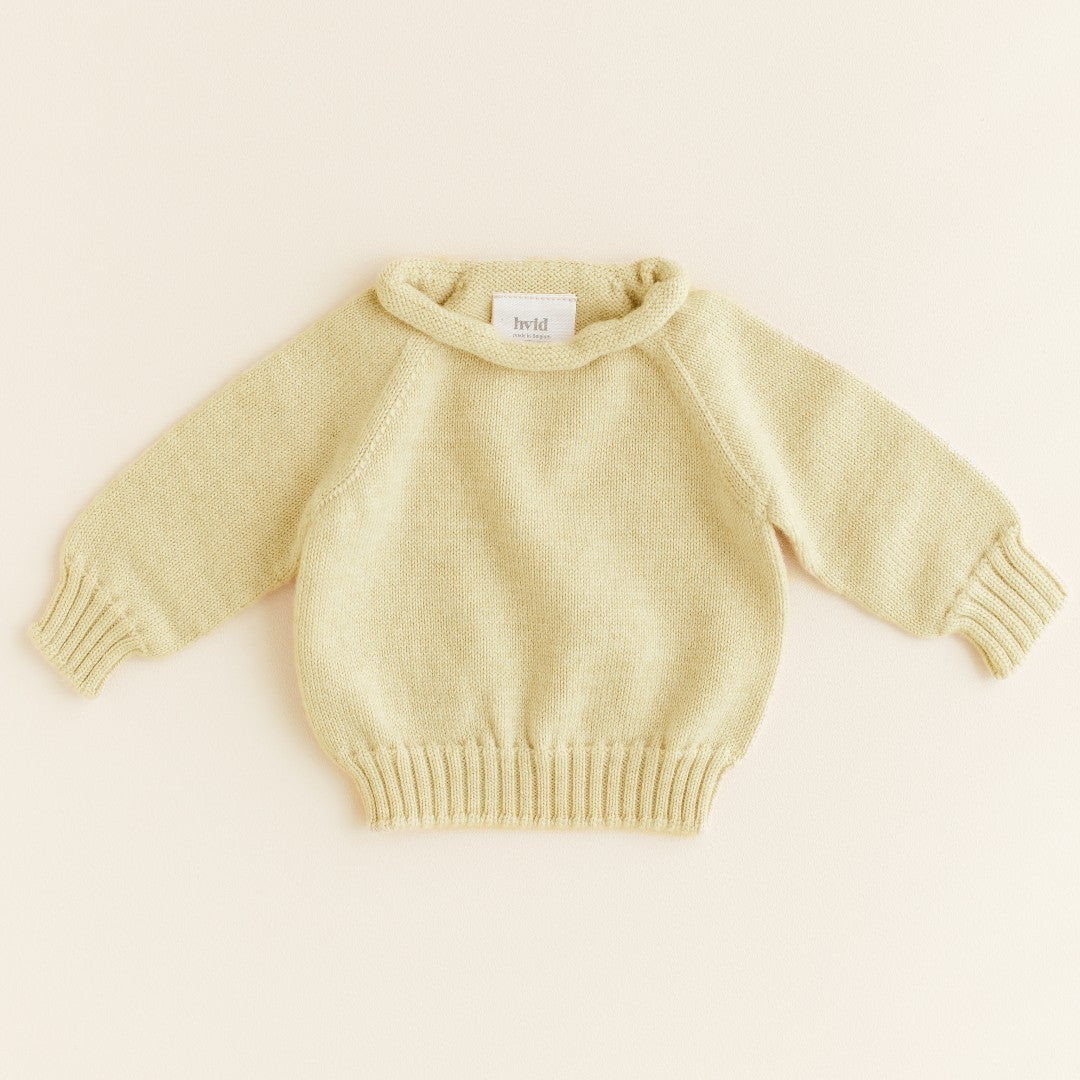 Hvid Sweater Georgette Light Yellow