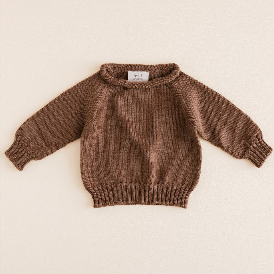 Hvid Sweater Georgette Mocha