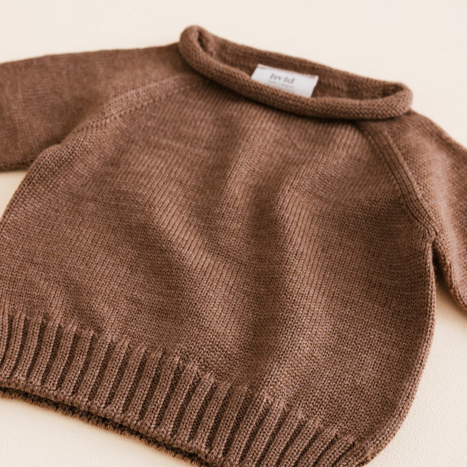 Hvid Sweater Georgette Mocha