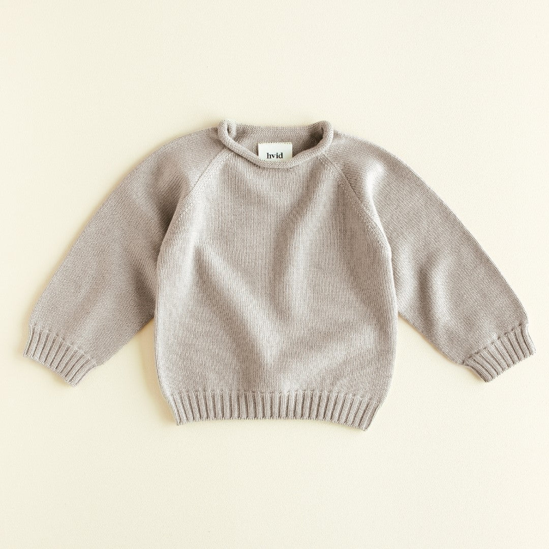 Hvid Sweater Georgette Pebble