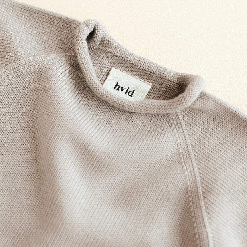 Hvid Sweater Georgette Pebble