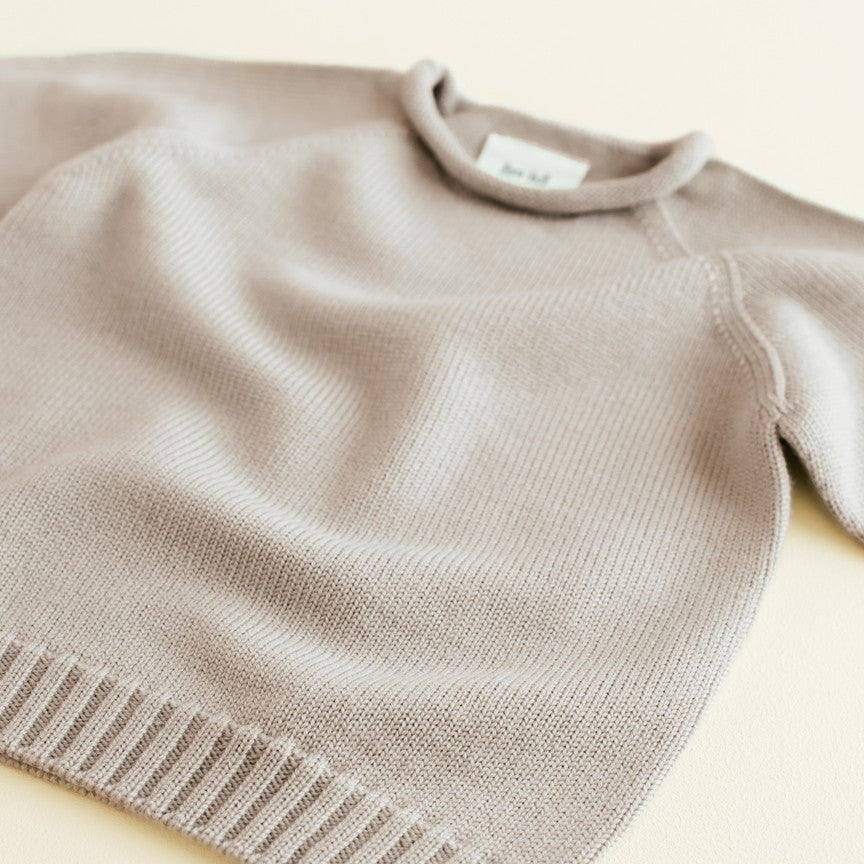 Hvid Sweater Georgette Pebble