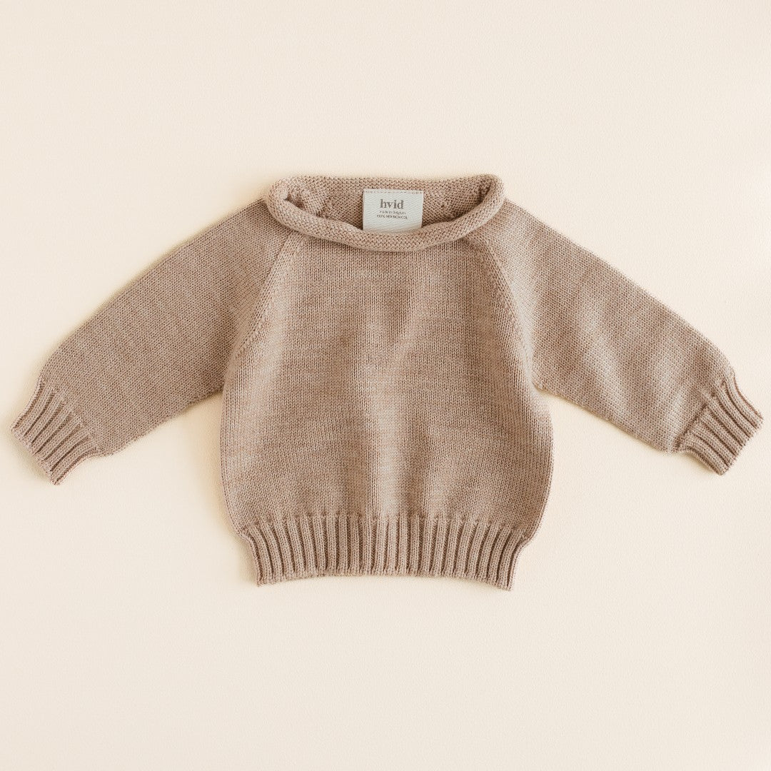 Hvid Sweater Georgette Sand