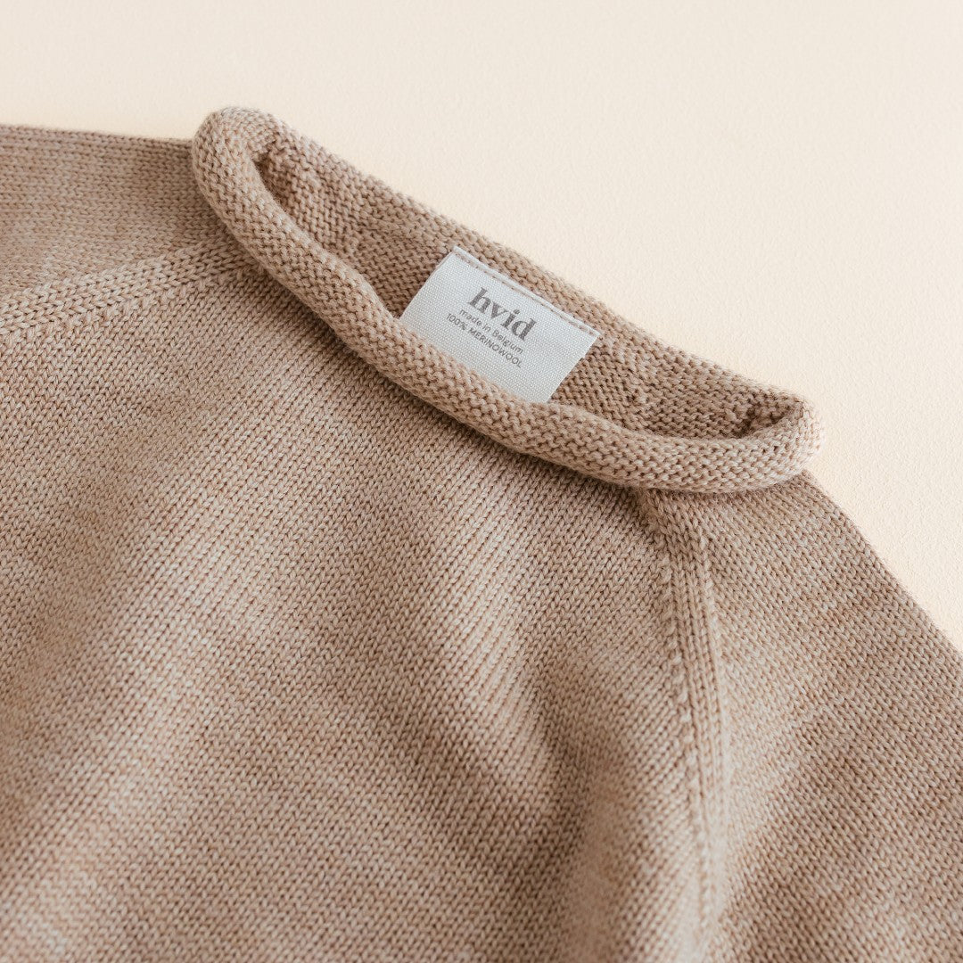 Hvid Sweater Georgette Sand