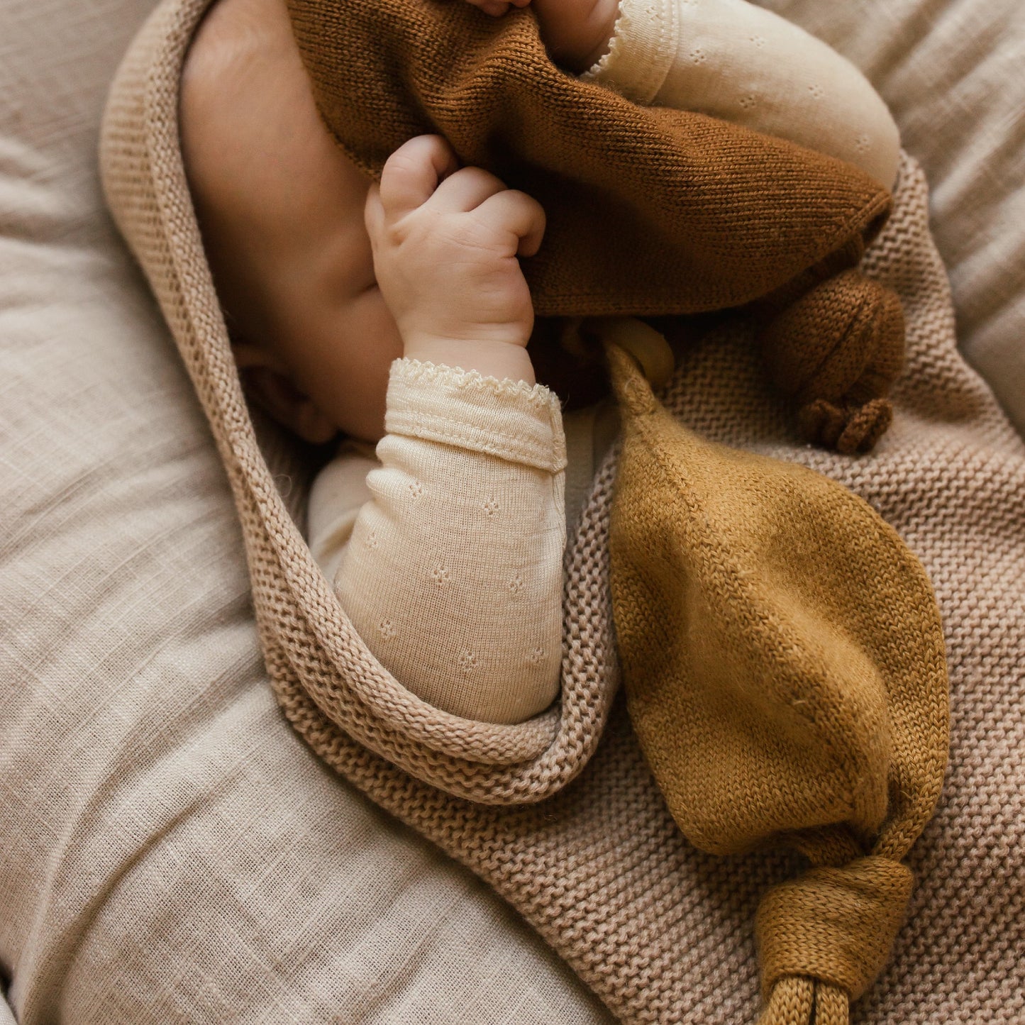 Hvid Titi Comforter Speendoekje Ochre