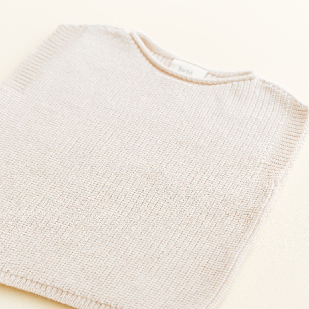 Hvid Vest Harvey Cream