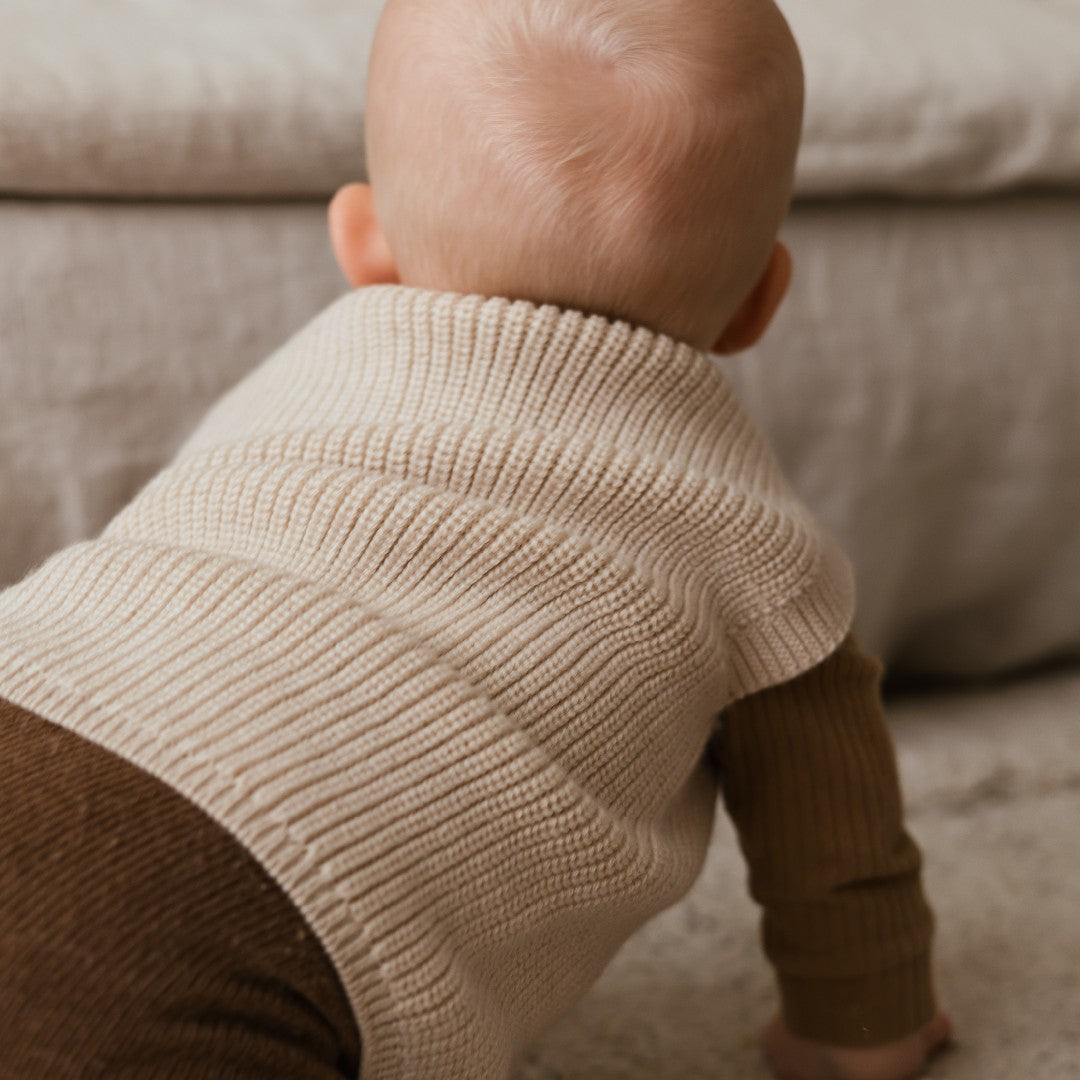 Hvid Vest Harvey Cream