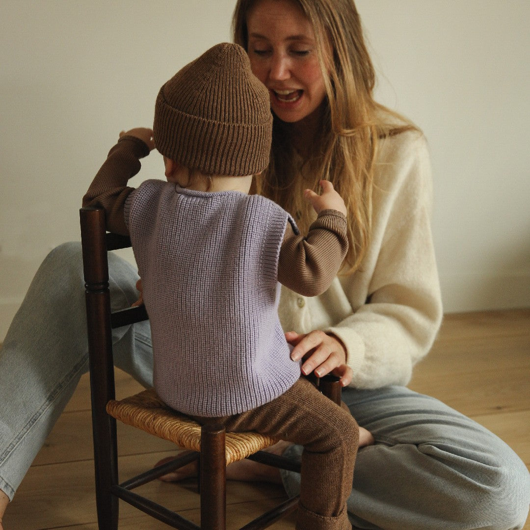 Hvid Vest Harvey Lilac