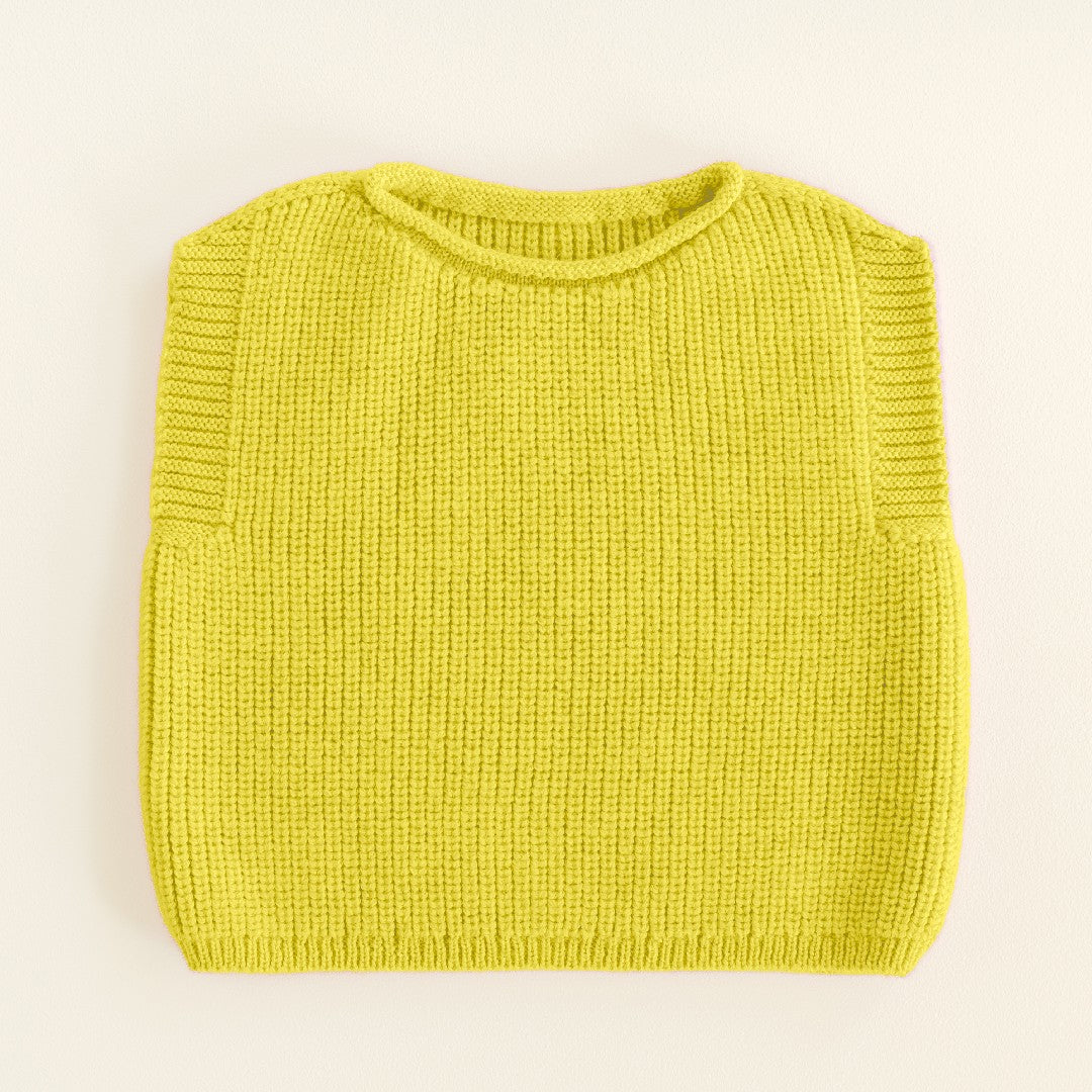 Hvid Vest Harvey Sunny Yellow
