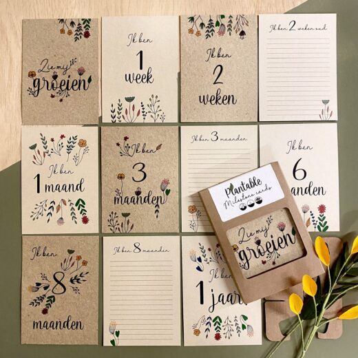 Bloom your message Milestone Kaarten