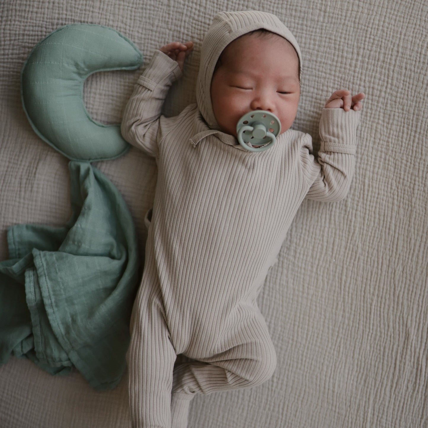 Mushie Knuffeldoek Maan Roman Green
