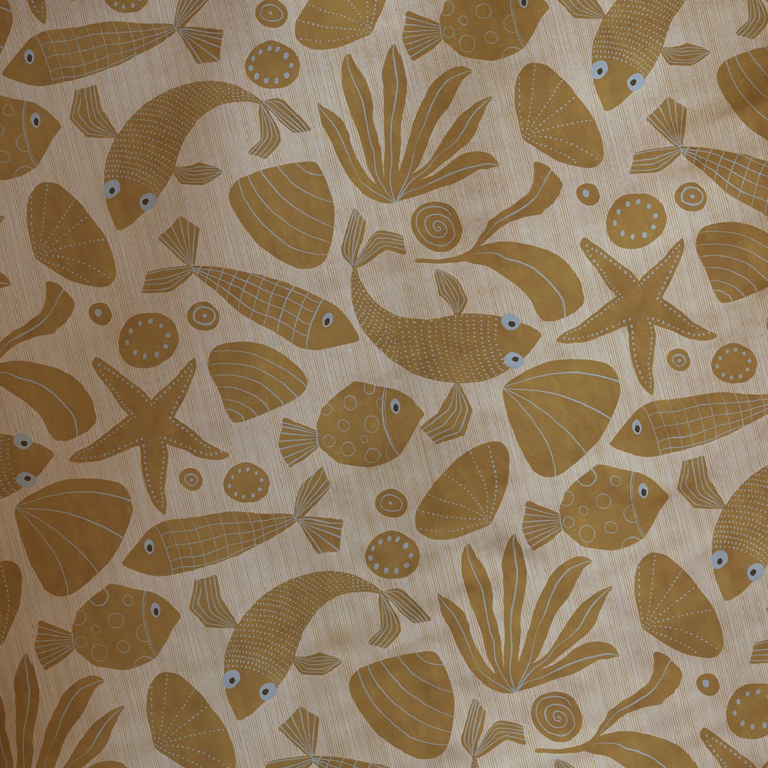 Luz and Moon Hydrofiele Doek Nim Golden Brown