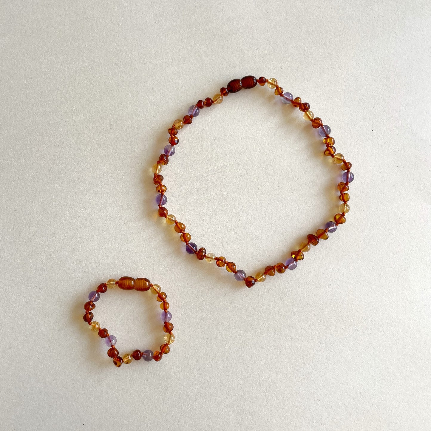 Mayli Barnsteen Peuter Ketting en Armband Bescherming en Geluk
