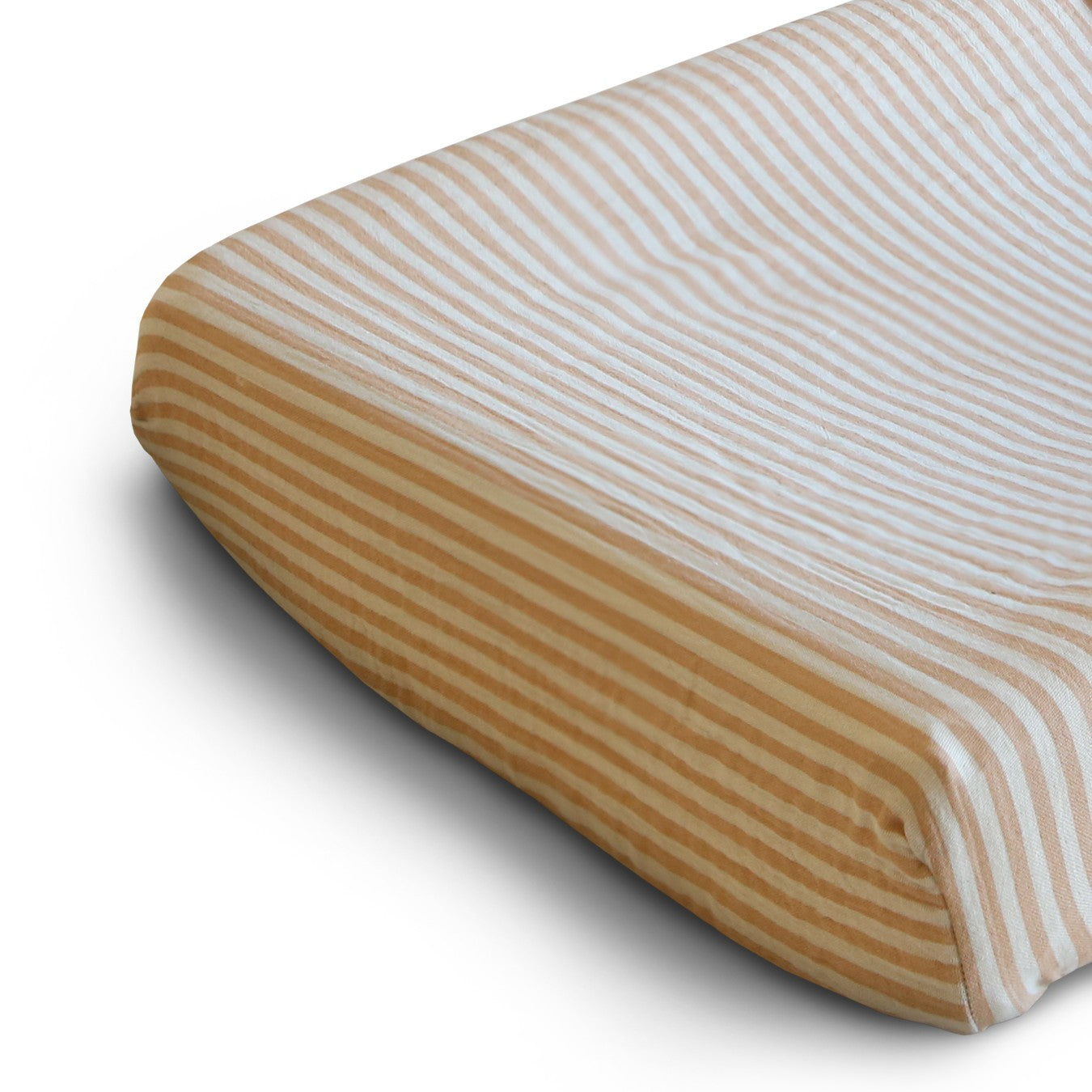 Mushie Aankleedkussenhoes Natural Stripes