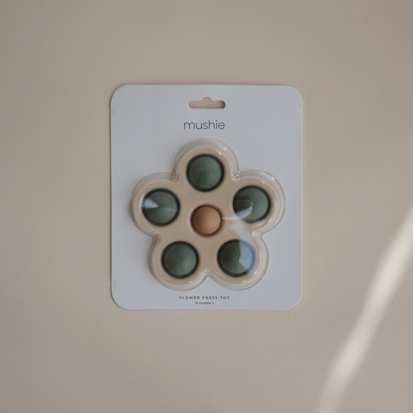 Mushie Flower Press Toy Dried Thyme Sand