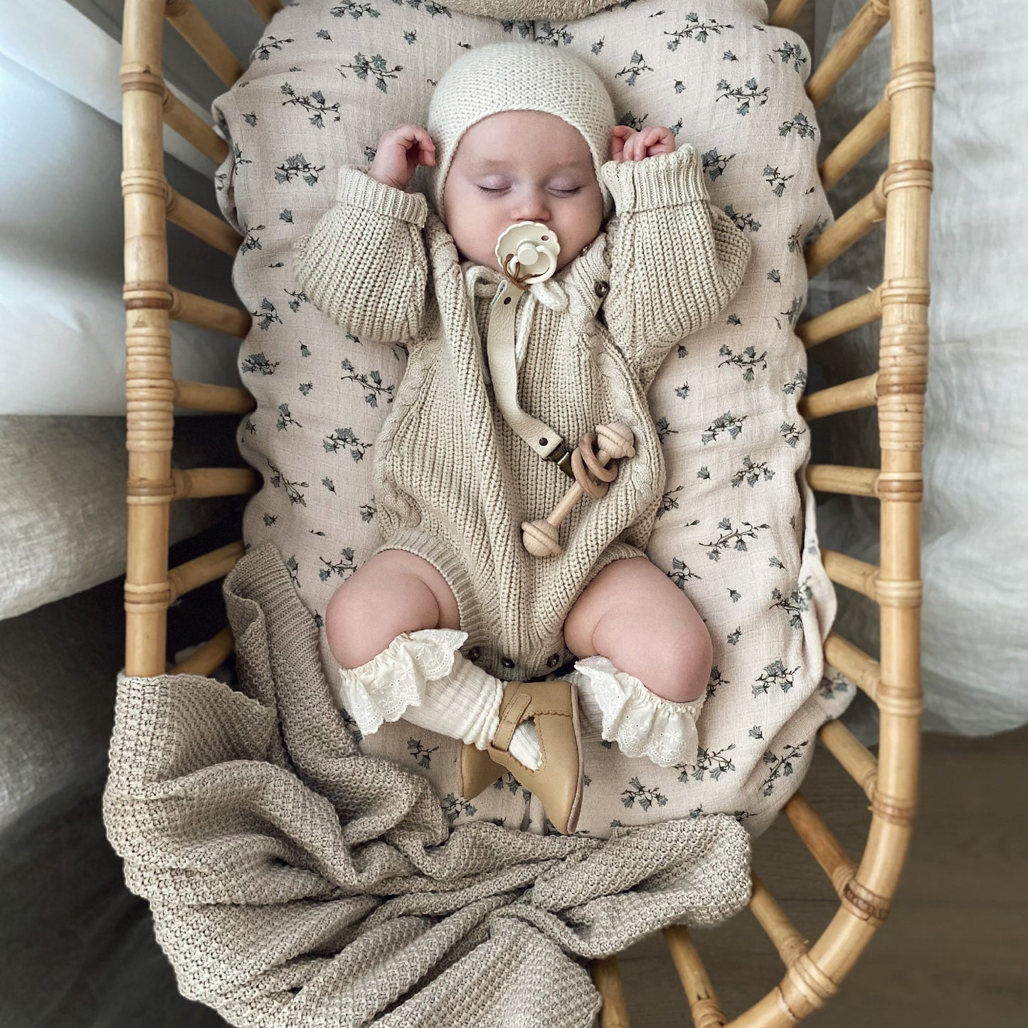 Minumini New Bamboe Deken Deep Beige 80x100cm