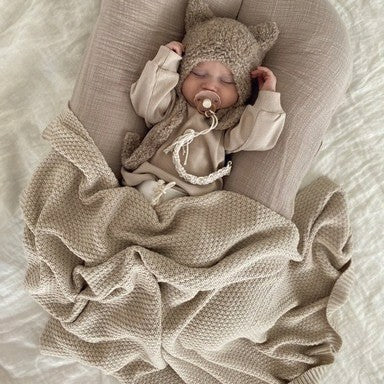 Minumini New Bamboe Deken Deep Beige 80x100cm