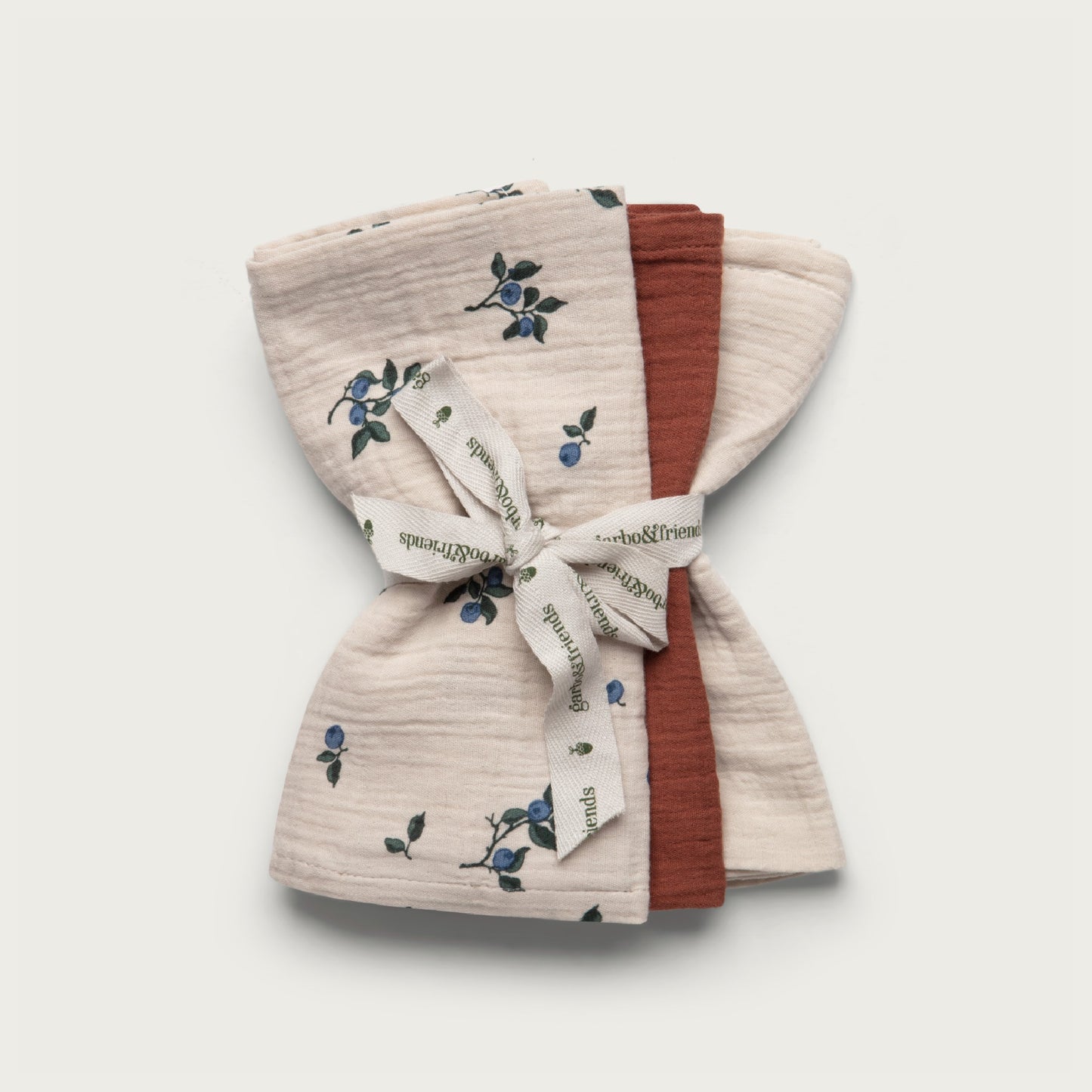 Garbo & Friends Burp Cloth 40x40cm Blueberry