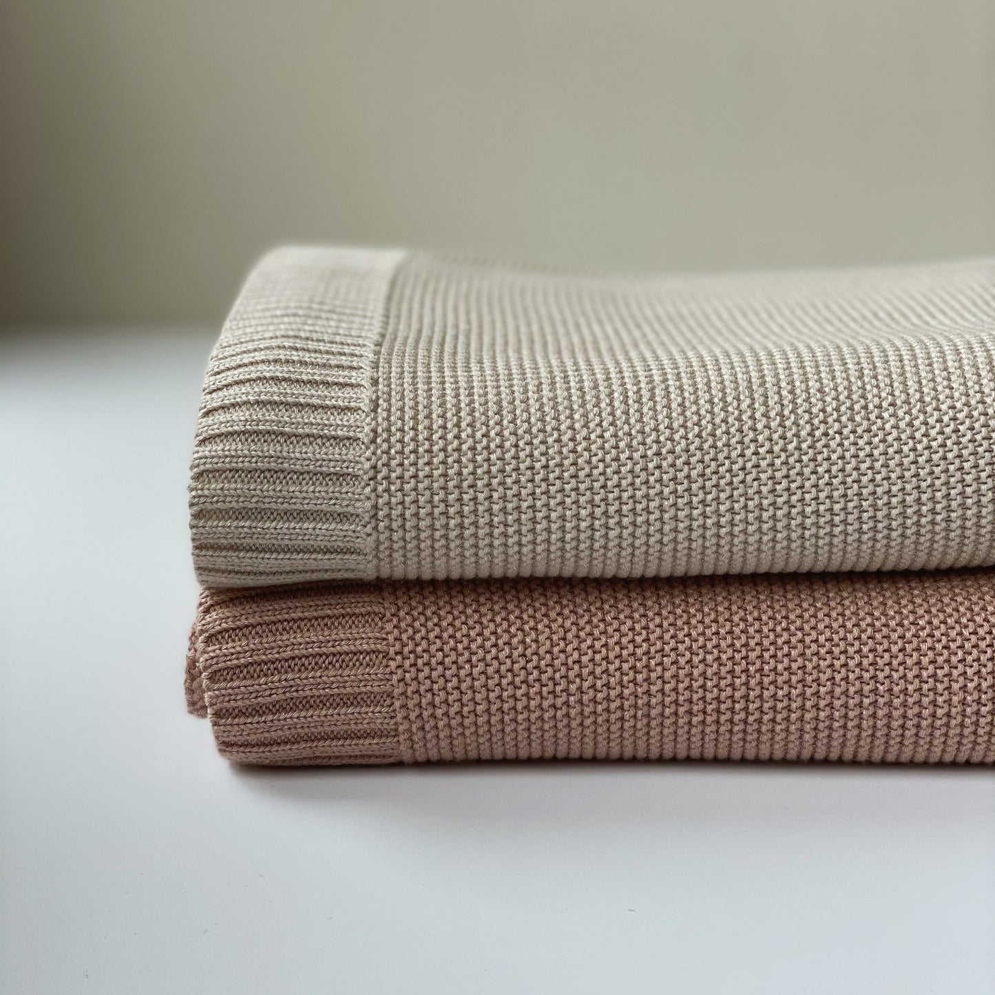 Minumini Bamboe Deken Creamy Smoke & Peach Dust 80x100cm