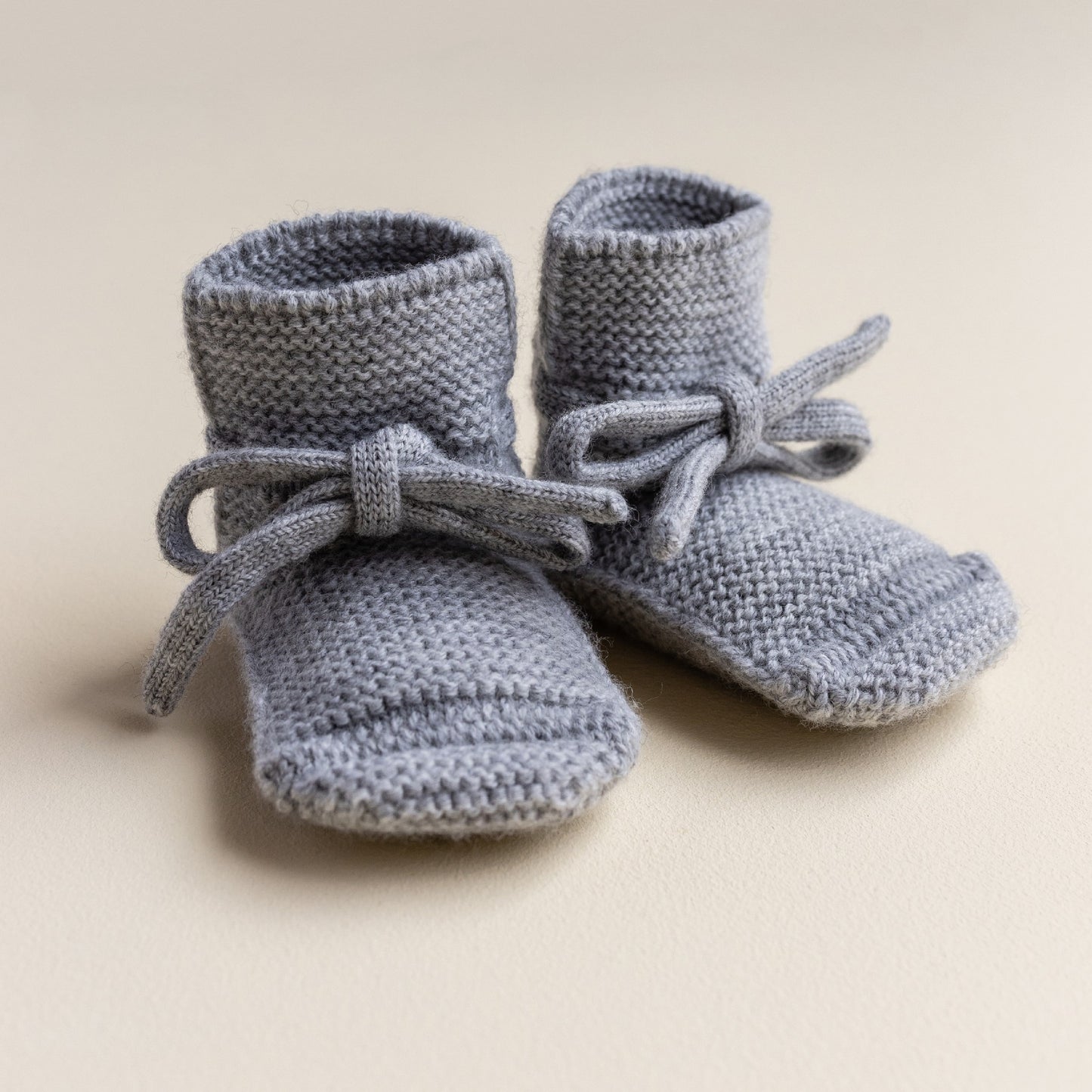 Hvid Baby Slofjes Grey Melange