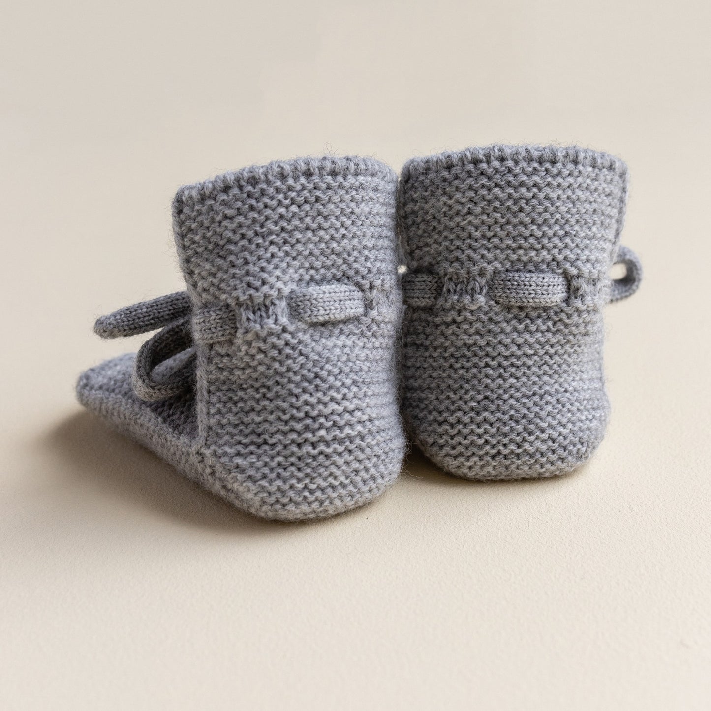 Hvid Baby Slofjes Grey Melange