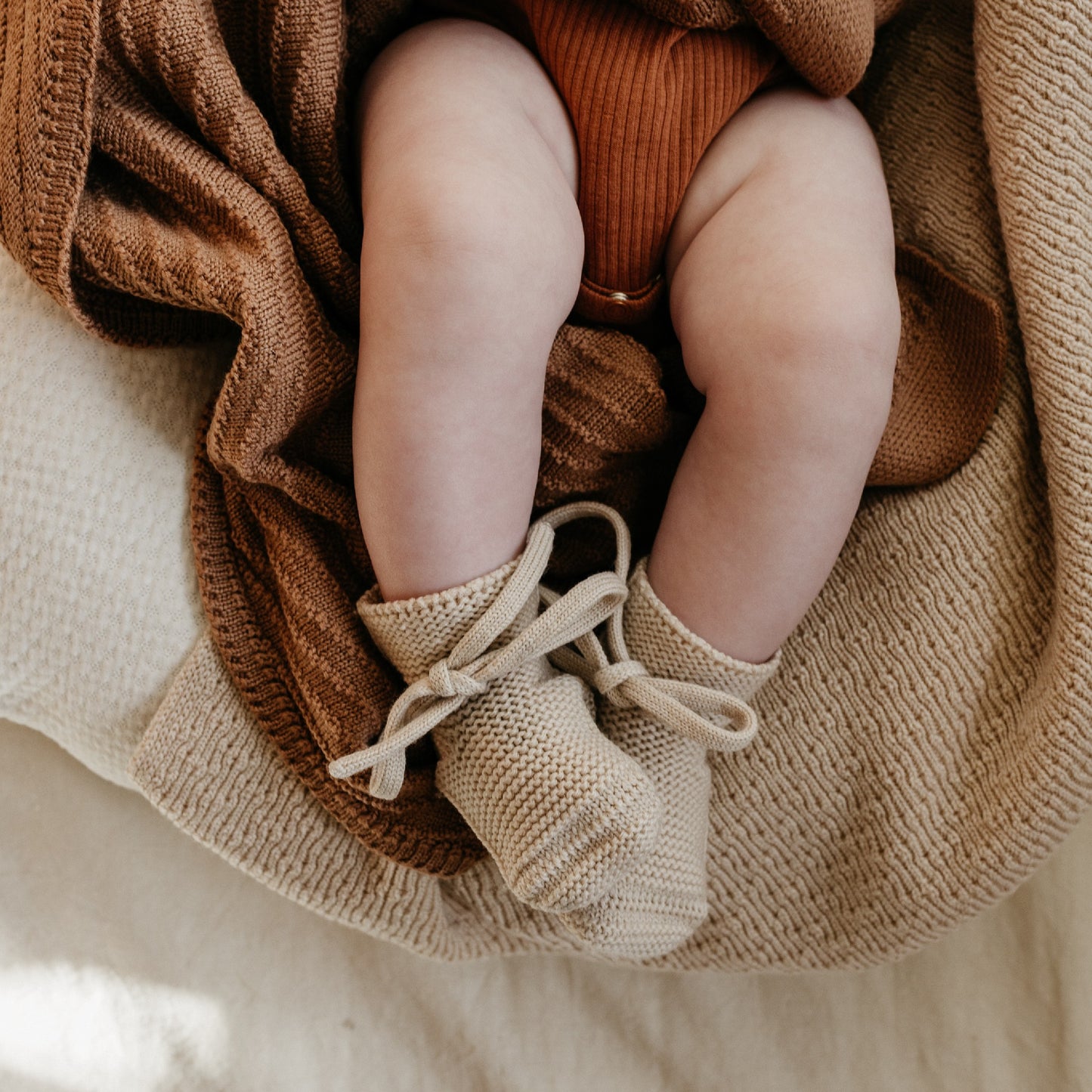 Hvid Baby Slofjes Oat