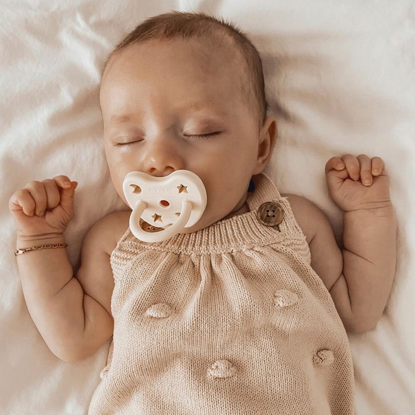 Hevea Milky White Fopspeen Rond