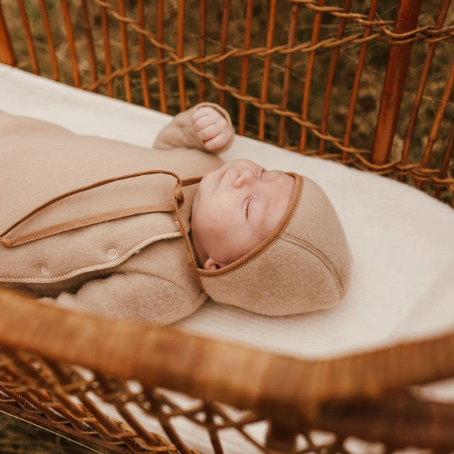 Kico Label Baby Muts Merinowol Beige