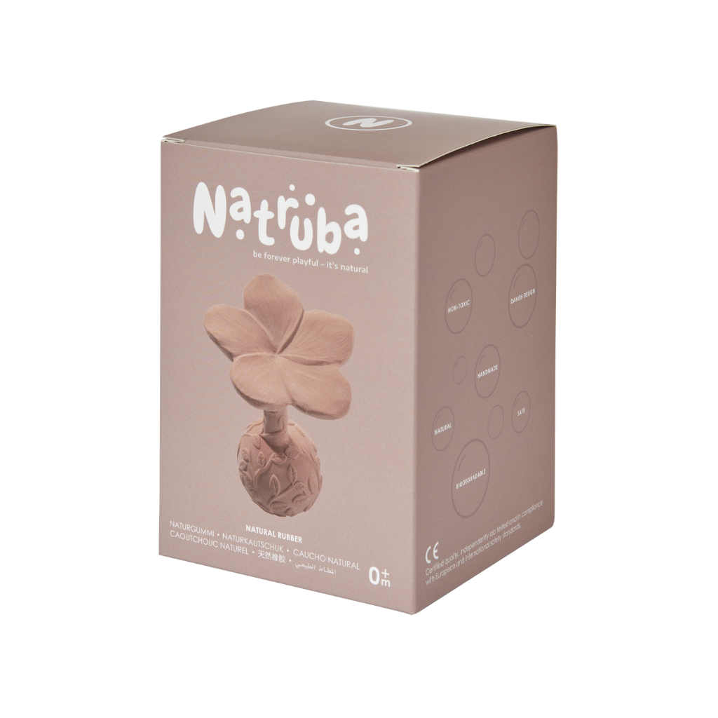 Natruba Rattle Plumeria Roze