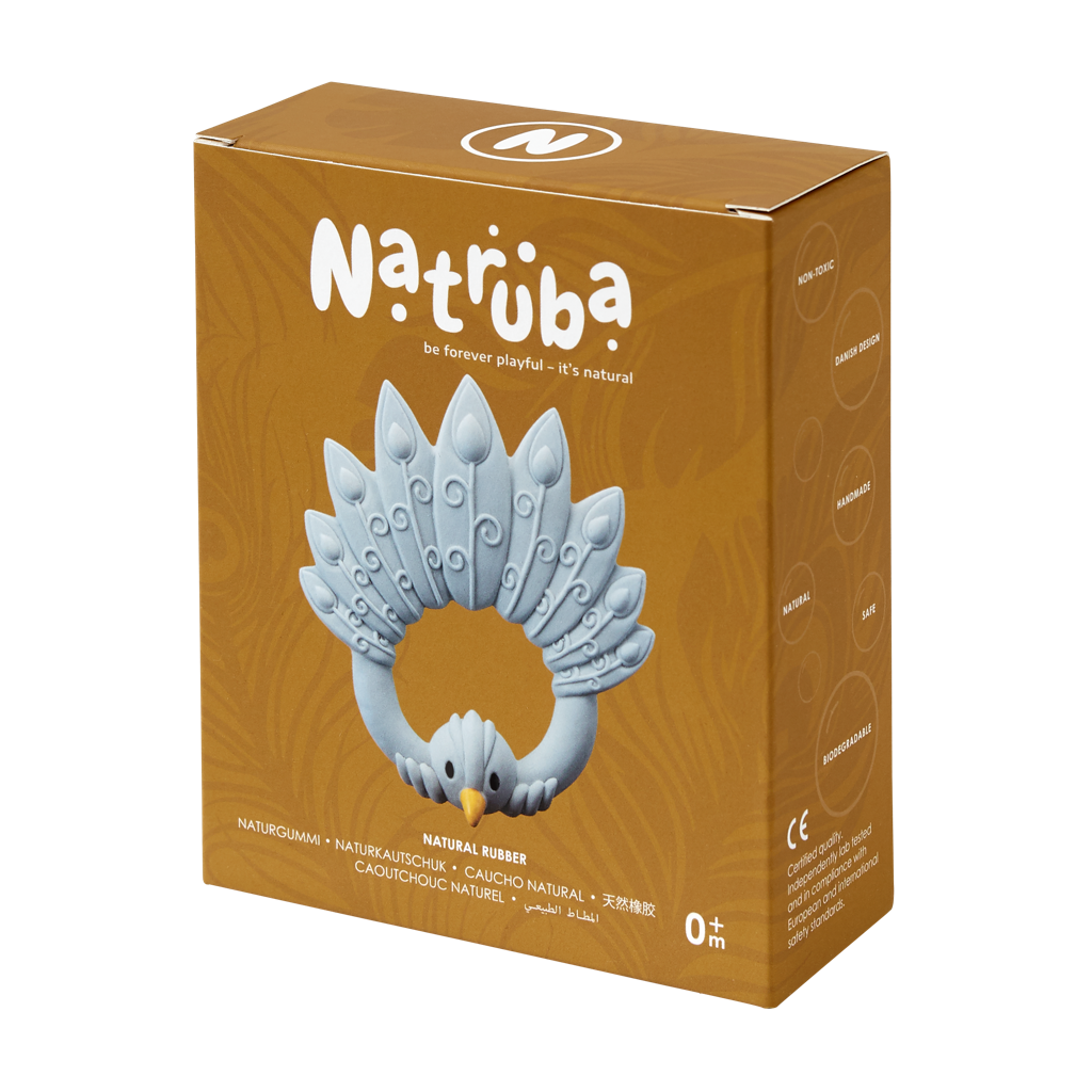 Natruba Bijtring Pauw lichtblauw