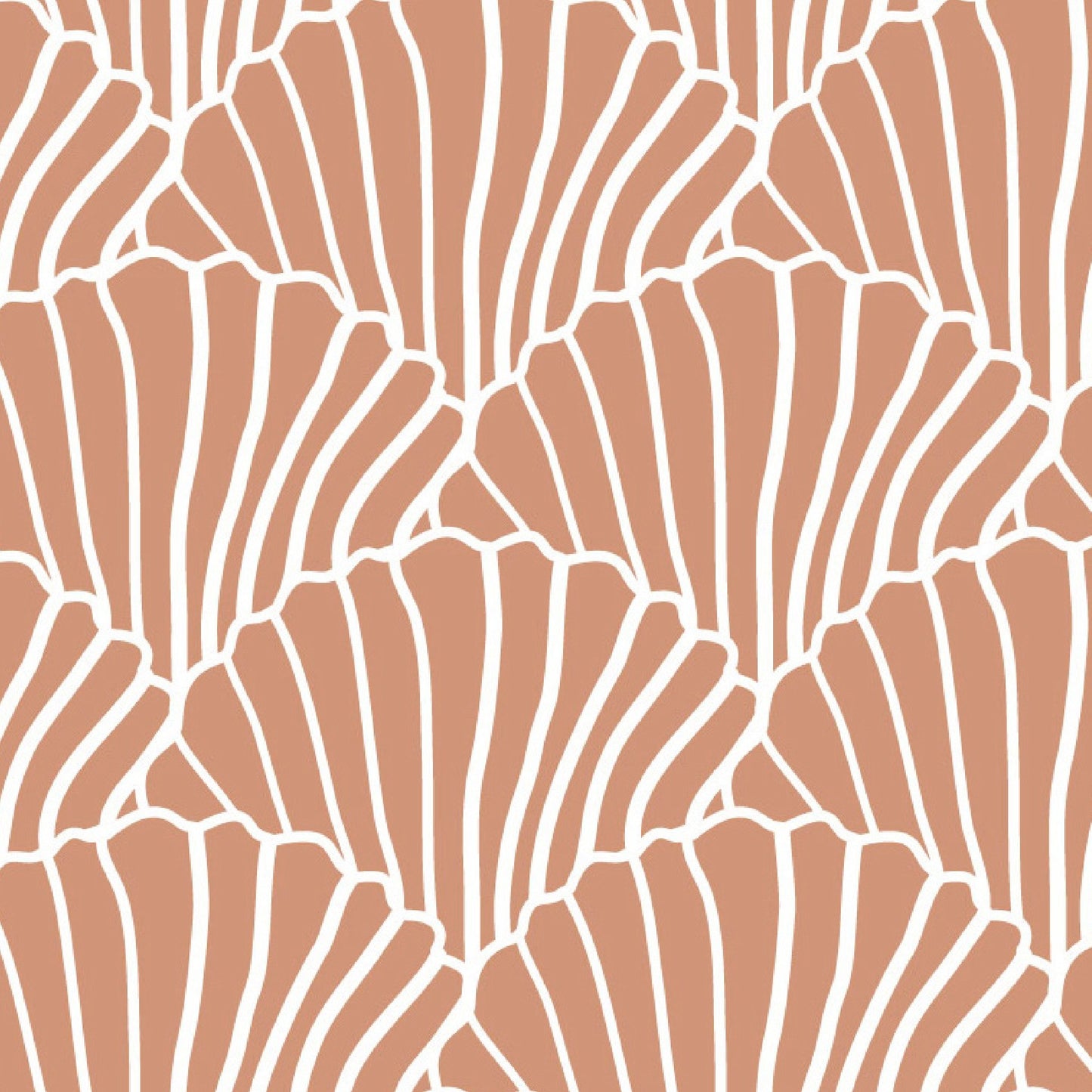 Swedish Linens Hoeslaken Seashells Terracotta Pink 60x120cm